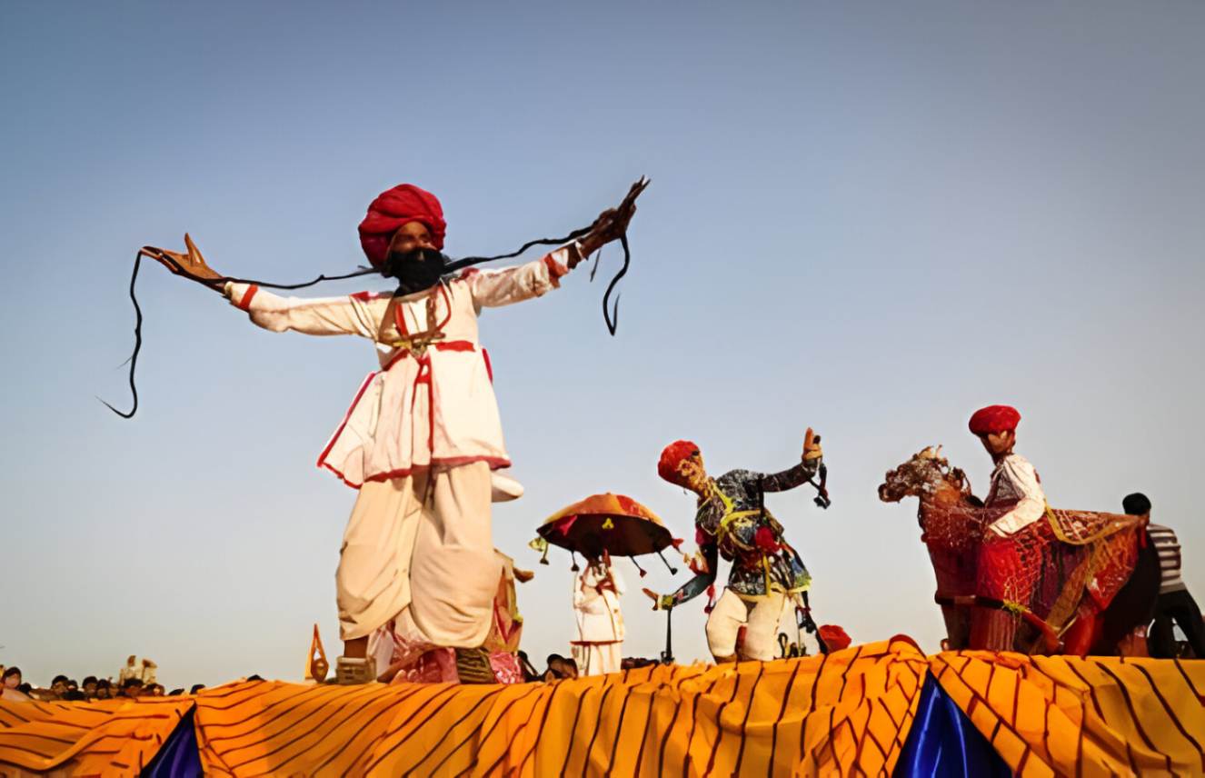 Camel traders at the Pushkar fair